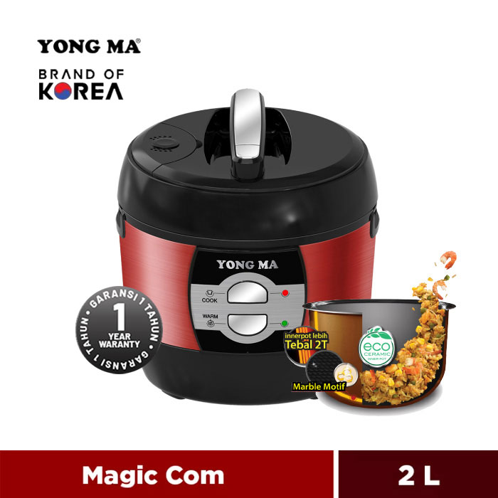 Yong Ma MagicCom Rice Cooker 2 L - YMC703 / SMC7033 - Merah